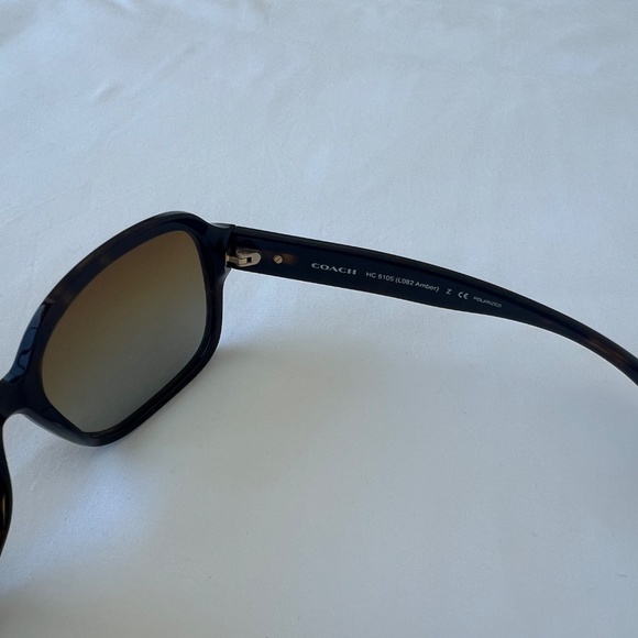 Coach | Brown Tortoise Shell Sunglasses & Coach Case - Picture 5 of 7